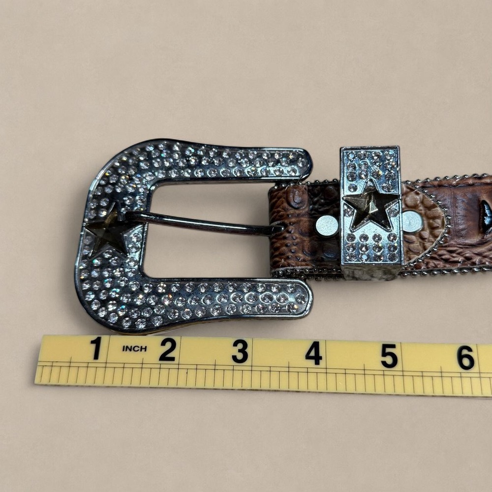 Western Rhinestone Statement Belt - Picture 7 of 7